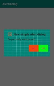 AlertDialog box in android