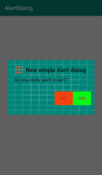 Make AlertDialog in android