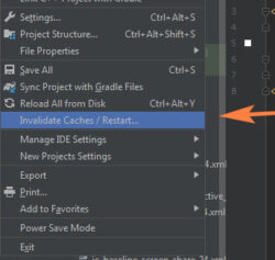 how to solve Design view missing android studio 4 how to Invalidate caches and restart