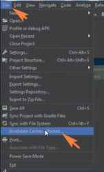 Invalidate caches/restart android 