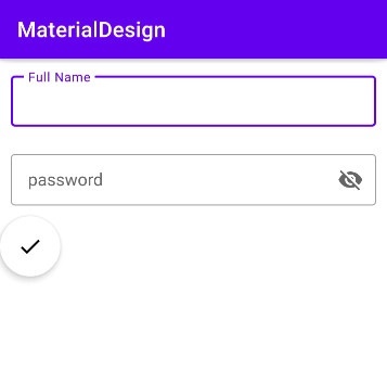 Material design in android
