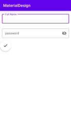 Material design EditText and FloatingActionButton