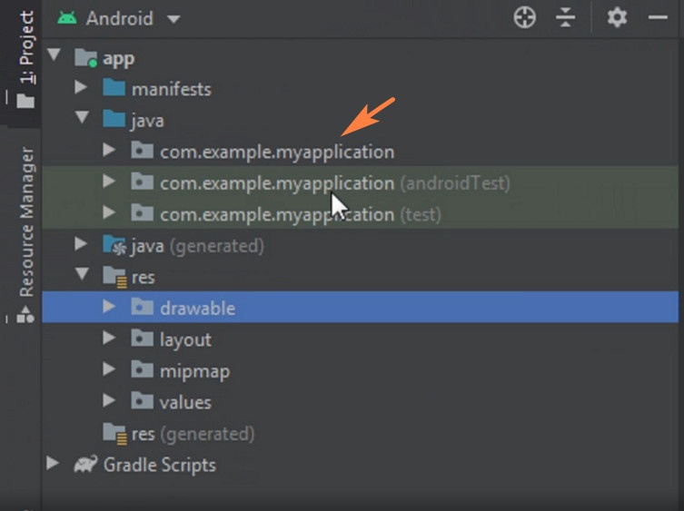 Change project name app name package
