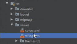 Click on string.xml and change app name in android studio 