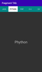 tabs fragments in android example 