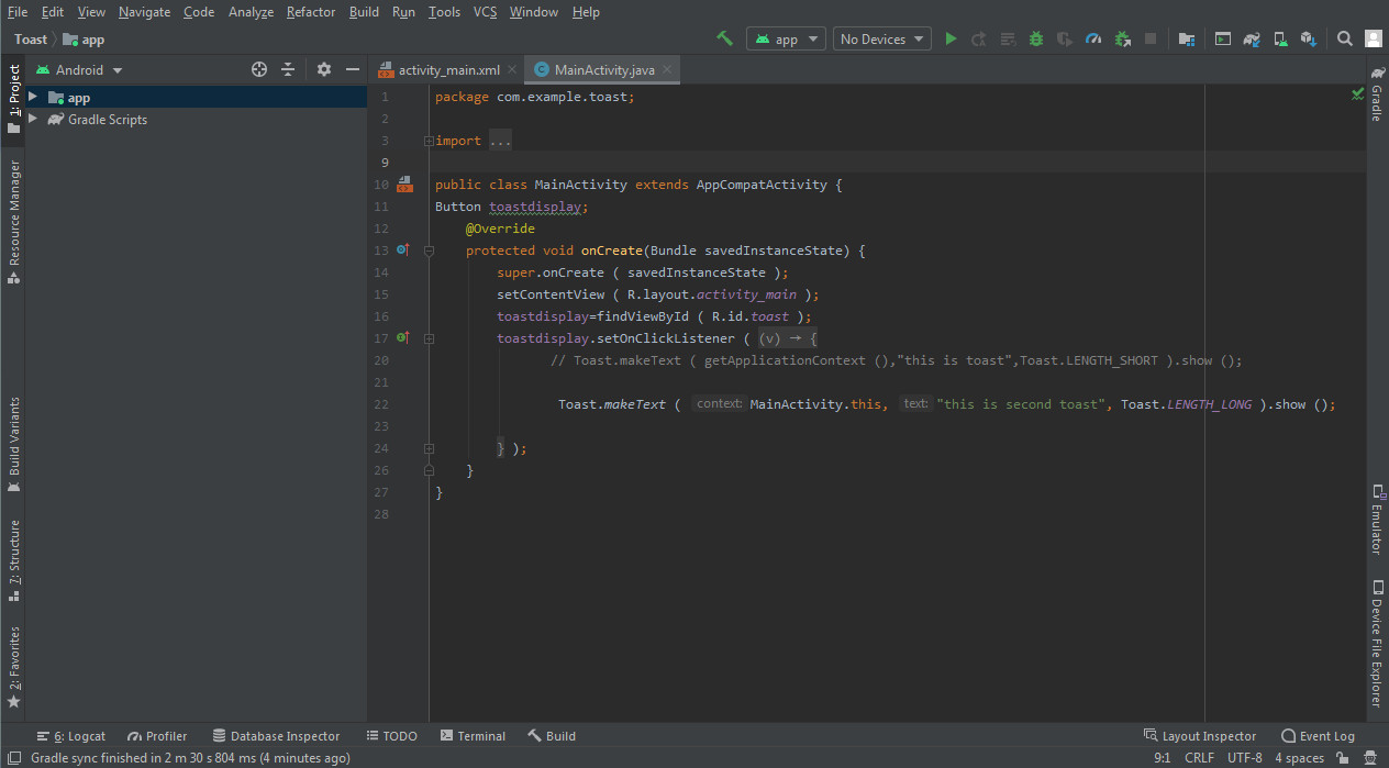 android studio toast string android studio toast string