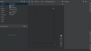 Android studio showing blank screen 