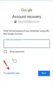 Recovery google account 