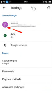 Gmail Account setting page Gmail Account setting page