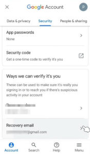 how to add recovery email id in Gmail