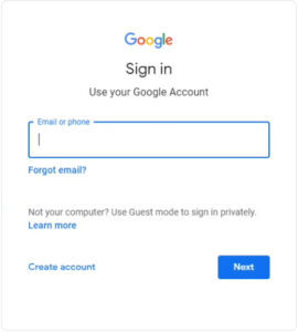 Enter your Gmail ID to change Gmail password