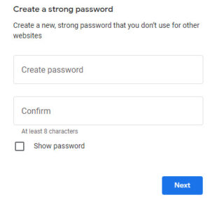 Reset your Gmail password 