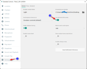 Custom path to ADB is added android studio