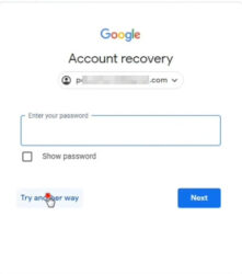 forgot password try another way 