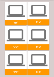 Android UI gridLayout with cardLayout 