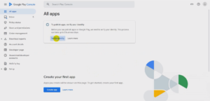 Google Play Console account -verify identity