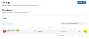 create update app in google play console create update app in google play console
